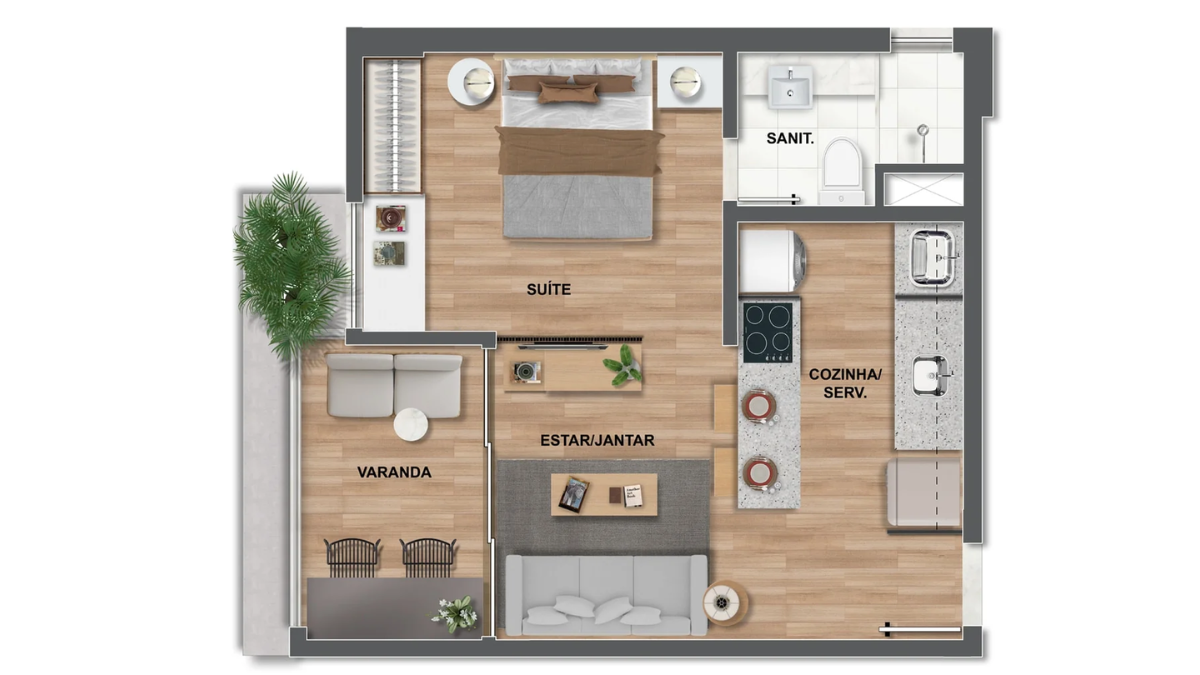 Imagem Apartamento com 1 Quarto à Venda, 23 m²em Rio Vermelho - Salvador