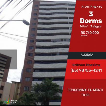 Imagem Apartamento com 3 Quartos à Venda, 147 m²em Aldeota - Fortaleza