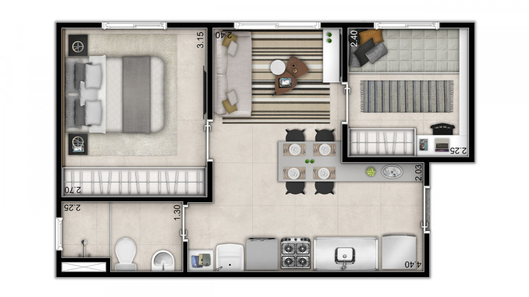 Apartamento com 2 Quartos à Venda, 35 m² em Saúde - São Paulo