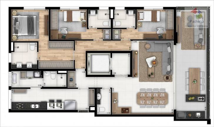 Apartamento com 3 Quartos à Venda, 151 m² em Vila Romana - São Paulo