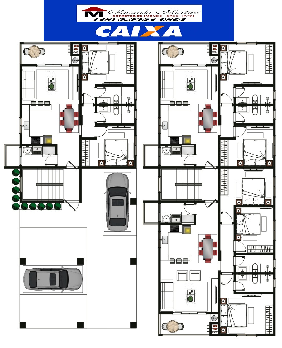 Imagem Apartamento com 3 Quartos à Venda, 94 m²em Alphaville - Cocal do Sul