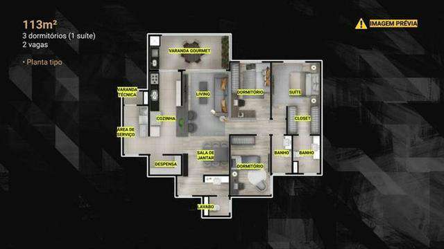 Imagem Apartamento com 3 Quartos à Venda, 113 m² em Vila Virgínia - Jundiaí