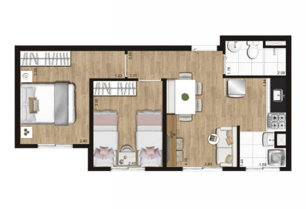 Imagem Apartamento com 2 Quartos à Venda,  em Canhema - Diadema