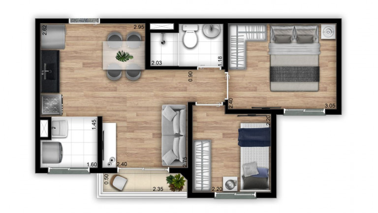 Imagem Apartamento com 2 Quartos à Venda, 32 m²em Jardim da Pedreira - São Paulo