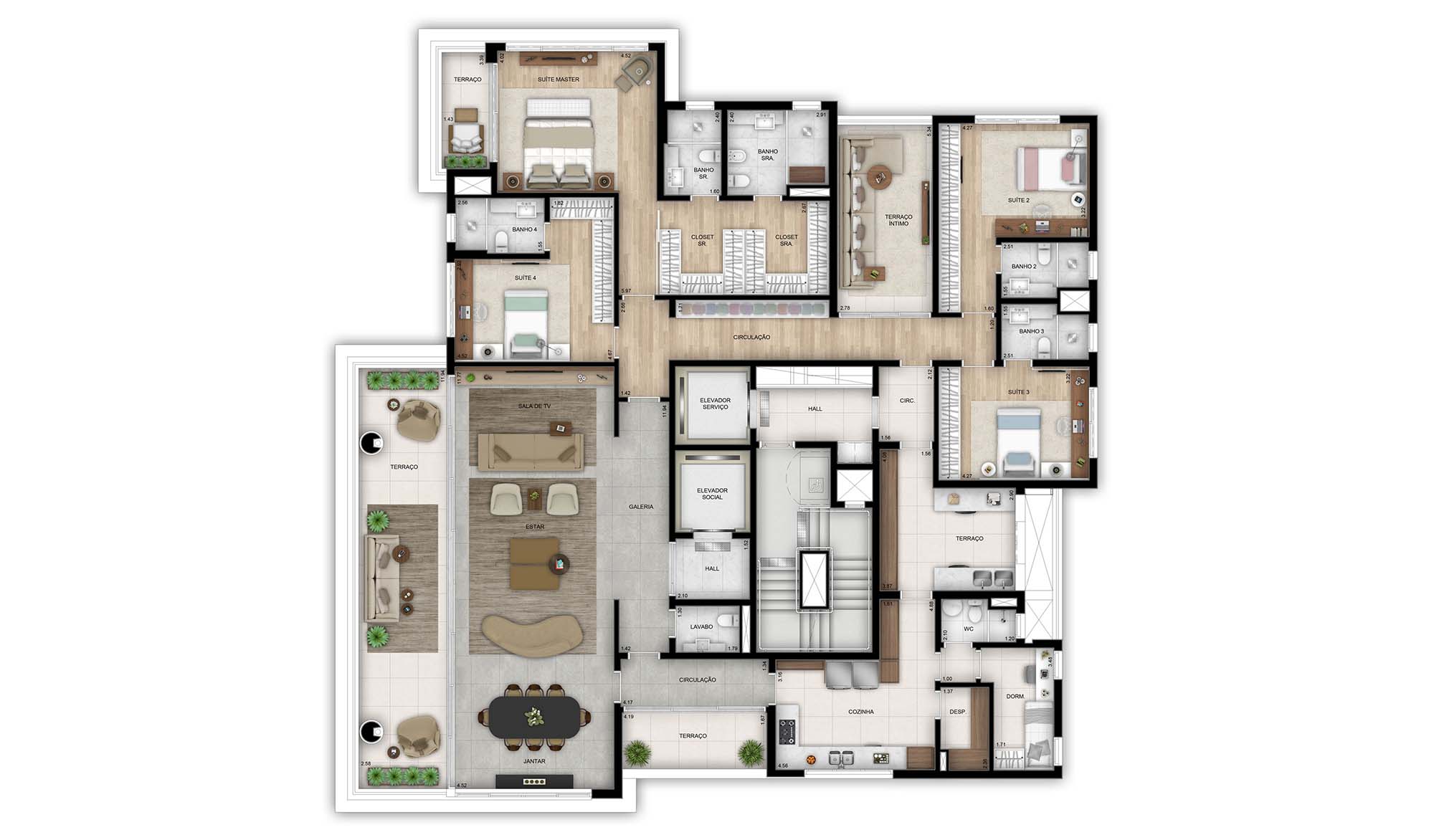 Foto do imóvel: Apartamento com 4 Quartos à Venda, 355 m² em Paraíso - São Paulo