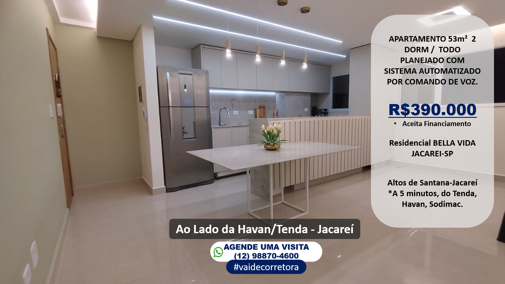 Imagem Apartamento com 2 Quartos à Venda, 53 m²em Jardim das Indústrias - Jacareí