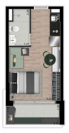 Imagem Apartamento com 1 Quarto à Venda, 24 m² em Moema - São Paulo