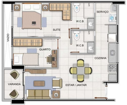Imagem Apartamento com 3 Quartos à Venda, 75 m²em Jatiúca - Maceió