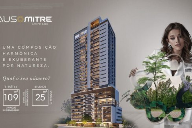 Imagem Studio com 1 Quarto à Venda, 25 m² em Campo Belo - São Paulo