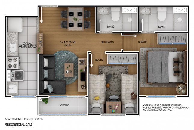 Imagem Apartamento com 2 Quartos à Venda, 46 m² em Parque Beira Mar - Duque De Caxias