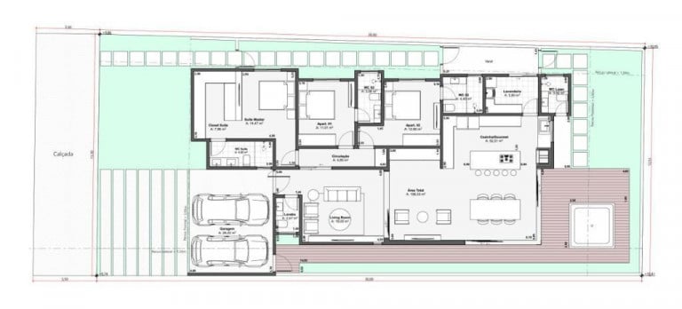 Imagem Casa de Condomínio com 3 Quartos à Venda, 190 m² em Alphaville Campo Grande 4 - Campo Grande