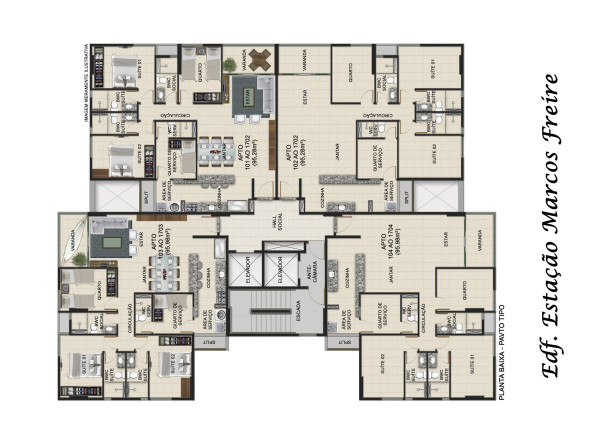Imagem Apartamento com 4 Quartos à Venda, 95 m² em Casa Caiada - Olinda