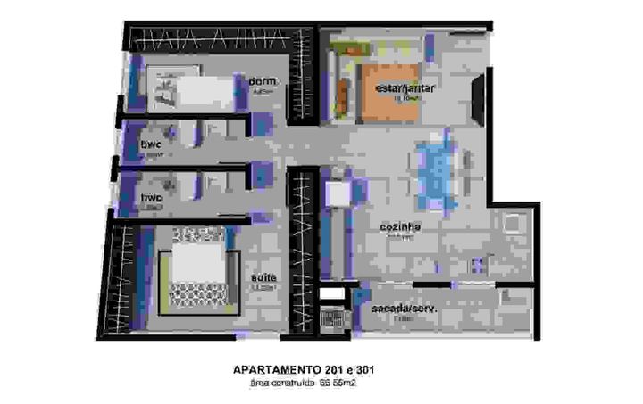Imagem Apartamento com 2 Quartos à Venda, 45 m² em Ingleses Do Rio Vermelho - Florianópolis