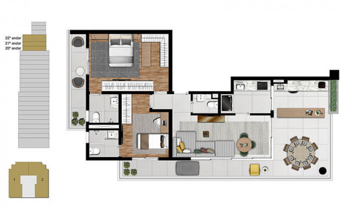 Imagem Apartamento com 2 Quartos à Venda, 110 m² em Pinheiros - São Paulo