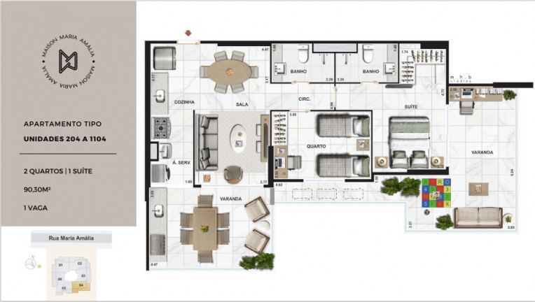 Imagem Apartamento com 2 Quartos à Venda, 91 m² em Tijuca - Rio de Janeiro
