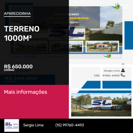 Imagem Terreno à Venda, 1.000 m² em Aparecidinha - Sorocaba