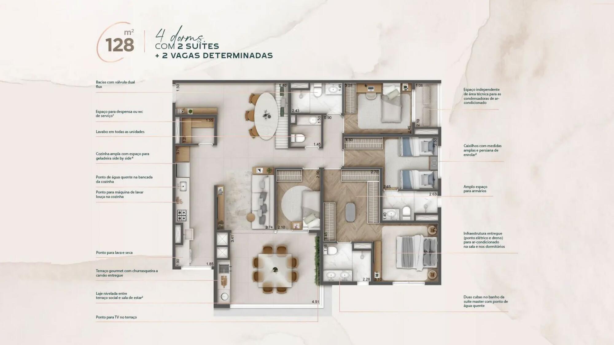 Imagem Apartamento com 4 Quartos à Venda, 128 m²em Vila Paulicéia - São Paulo