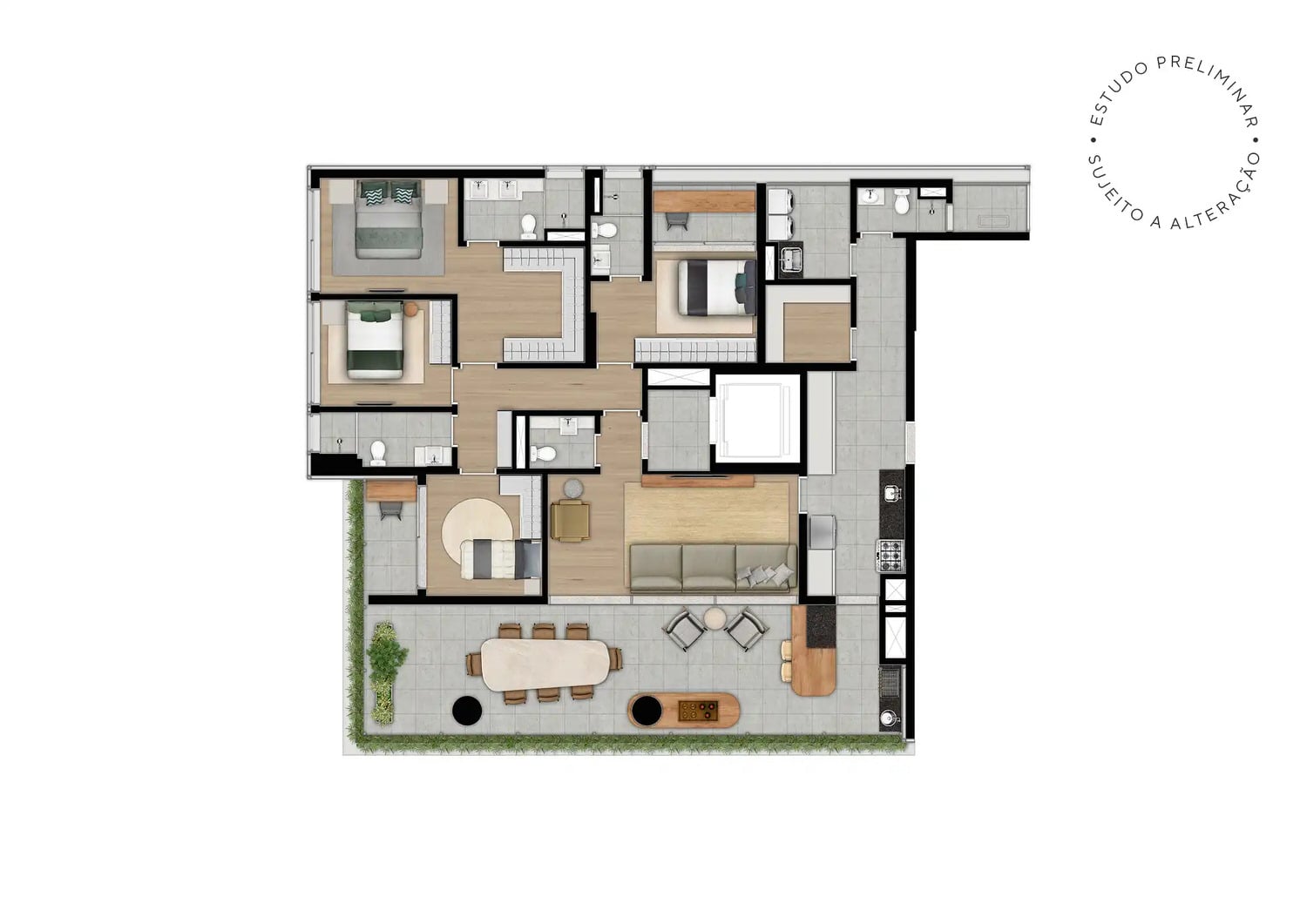 Imagem Apartamento com 4 Quartos à Venda, 194 m²em Moema - São Paulo