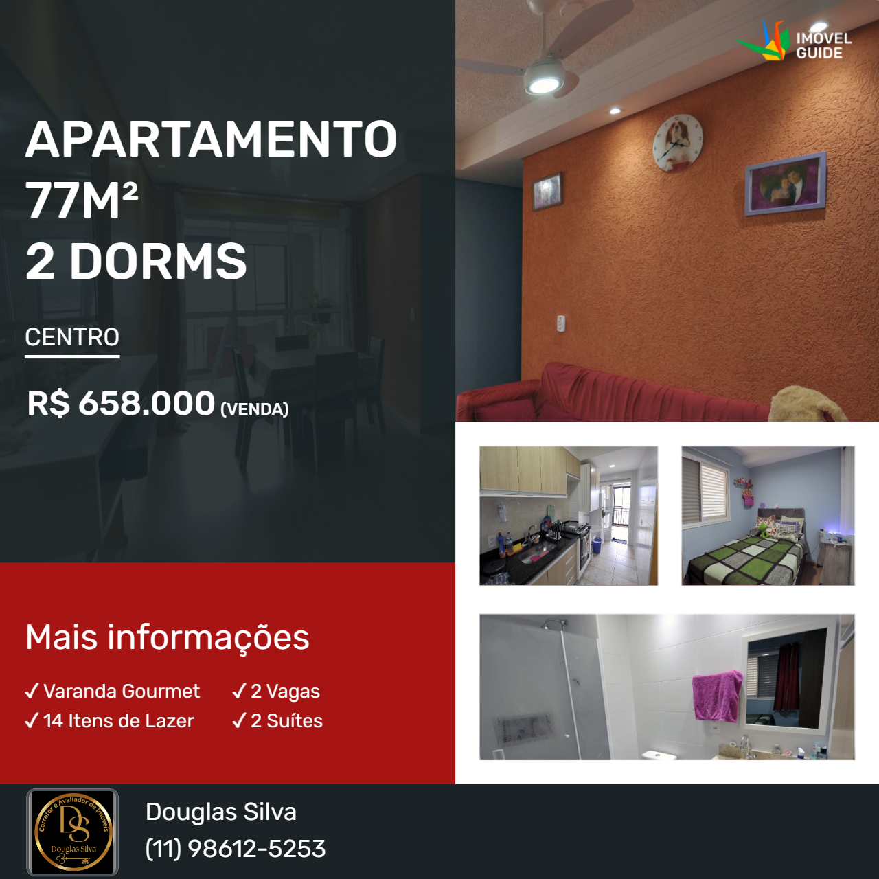 Imagem Apartamento com 2 Quartos à Venda, 77 m²em Centro - Osasco