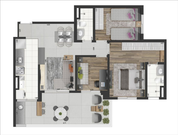 Apartamento com 3 Quartos à Venda, 78 m² em Penha de França - São Paulo