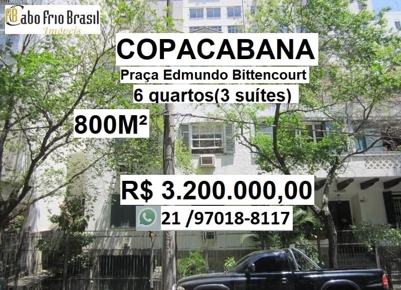 Imagem Cobertura com 6 Quartos à Venda, 850 m²em Copacabana - Rio de Janeiro