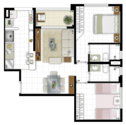 Imagem Apartamento com 3 Quartos à Venda, 84 m² em Dom Pedro I - Manaus