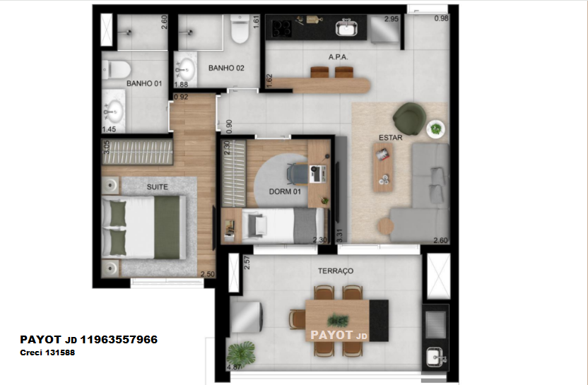 Apartamento com 3 Quartos à Venda, 88 m²em Vila Ema - São Paulo