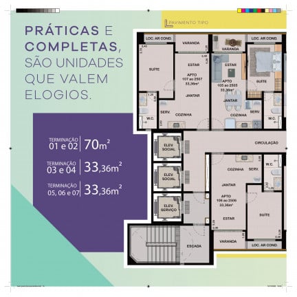 Apartamento com 3 Quartos à Venda, 70 m² em Várzea - Recife