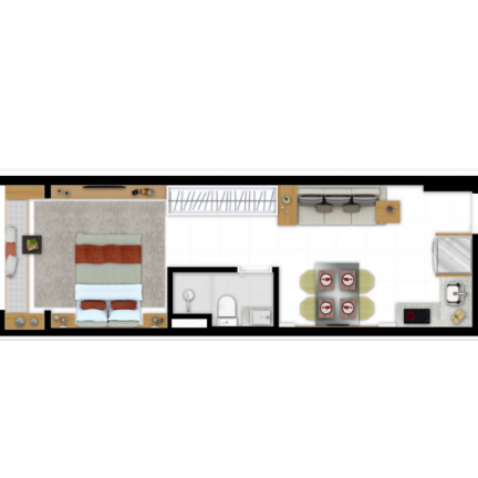 Imagem Apartamento com 2 Quartos à Venda, 29 m² em Brás - São Paulo