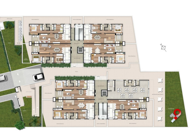 Imagem Apartamento com 2 Quartos à Venda, 70 m²em Água Verde - Curitiba