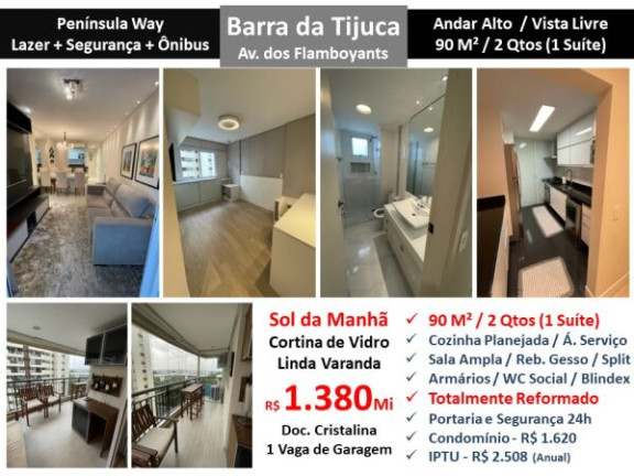 Imagem Apartamento com 2 Quartos à Venda, 90 m² em Barra da Tijuca - Rio de Janeiro