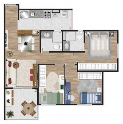 Imagem Apartamento com 2 Quartos à Venda, 48 m² em Vila Clementino - São Paulo