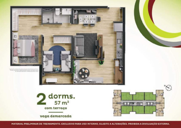 Imagem Apartamento com 2 Quartos à Venda,  em Vila Cruz das Almas - São Paulo