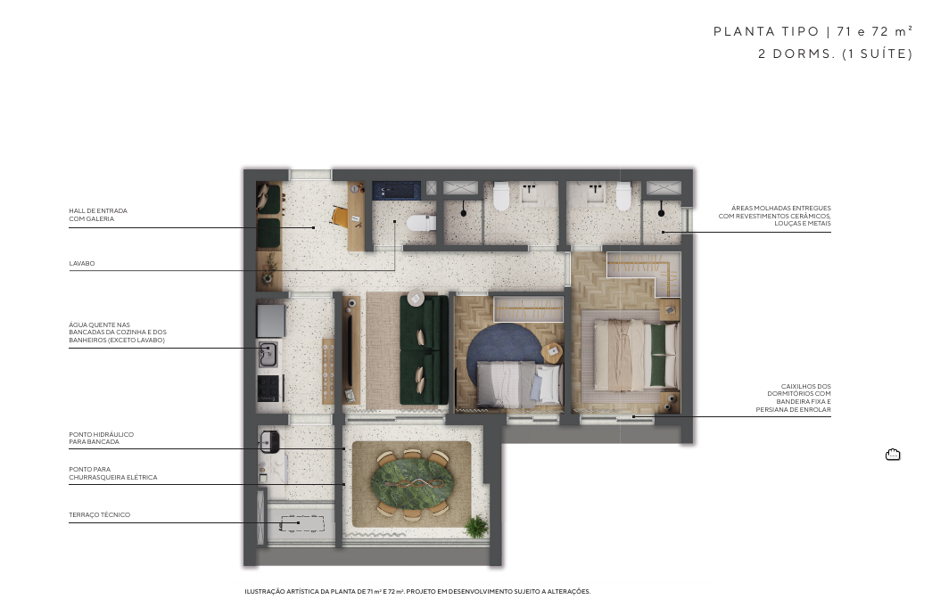 Foto do imóvel: Apartamento com 1 Quarto à Venda, 71 m² em Higienópolis - São Paulo