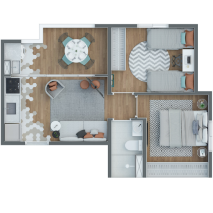 Imagem Apartamento com 2 Quartos à Venda, 37 m²em Jaguaribe - Osasco