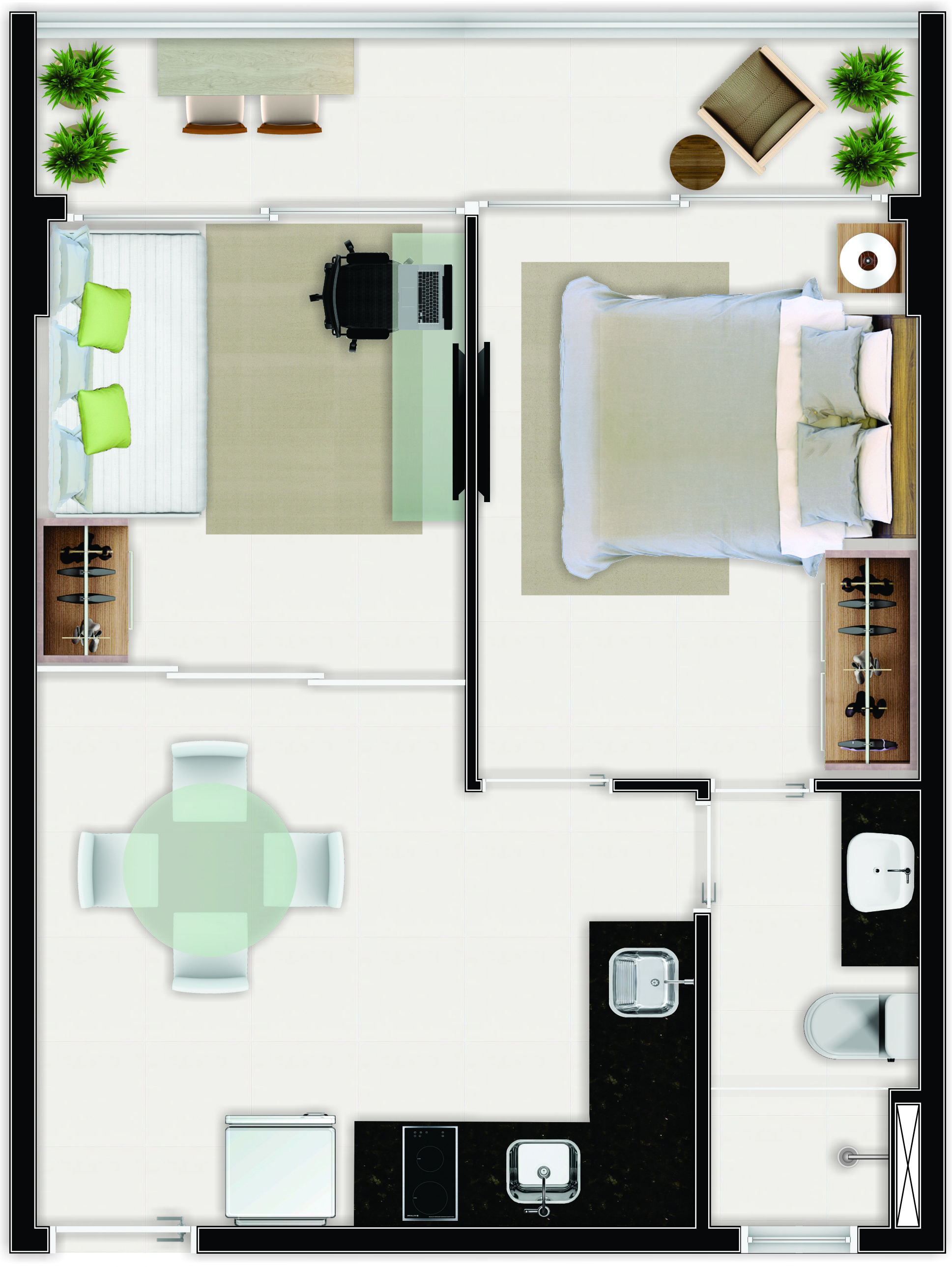 Foto do imóvel: Apartamento com 1 Quarto à Venda, 37 m² em Aldeota - Fortaleza