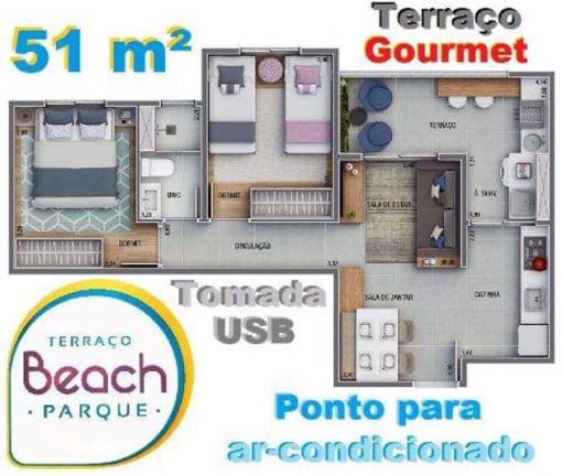 Imagem Apartamento com 2 Quartos à Venda, 55 m²em São Pedro - Osasco