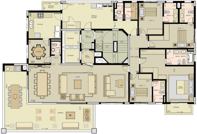 Imagem Apartamento com 4 Quartos à Venda, 260 m²em Santa Cecília - São Paulo