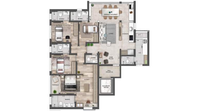 Imagem Apartamento com 3 Quartos à Venda, 142 m²em Perdizes - São Paulo