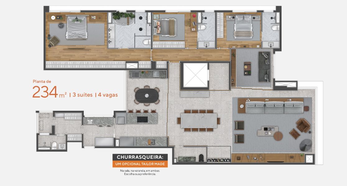 Foto do imóvel: Apartamento com 3 Quartos à Venda, 234 m² em Campo Belo - São Paulo