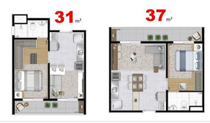 Imagem Apartamento com 1 Quarto à Venda, 28 m² em Vila das Belezas - São Paulo