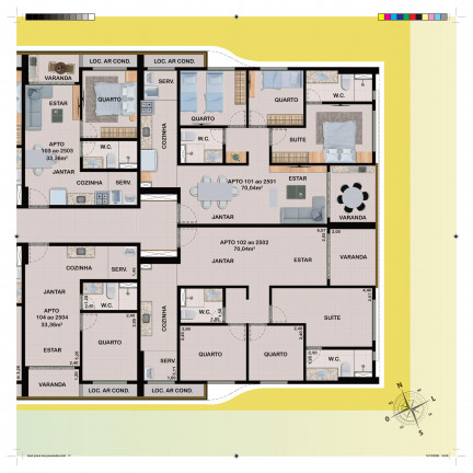 Apartamento com 3 Quartos à Venda, 70 m² em Várzea - Recife