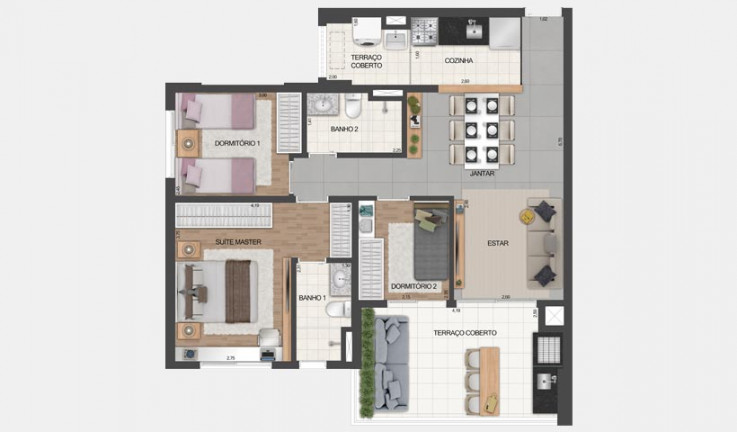 Apartamento com 3 Quartos à Venda, 81 m² em Vila Santa Catarina - São Paulo