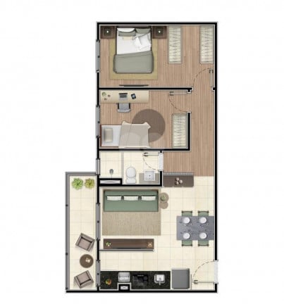 Imagem Apartamento com 2 Quartos à Venda, 55 m² em Campestre - Santo André