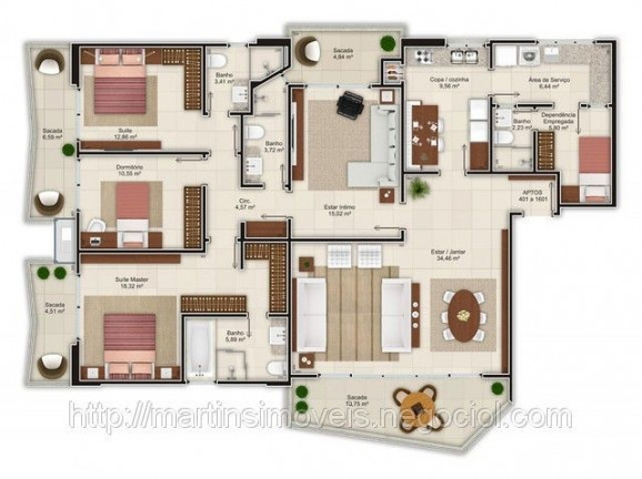 Imagem Apartamento com 3 Quartos à Venda, 182 m² em Centro - Criciúma