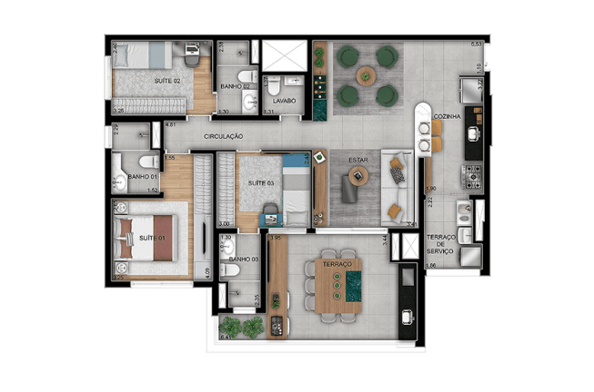Apartamento com 3 Quartos à Venda, 70 m² em Vila Guilhermina - São Paulo