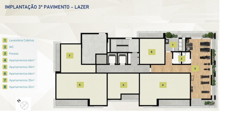 Apartamento com 1 Quarto à Venda, 32 m²em Indianópolis - São Paulo