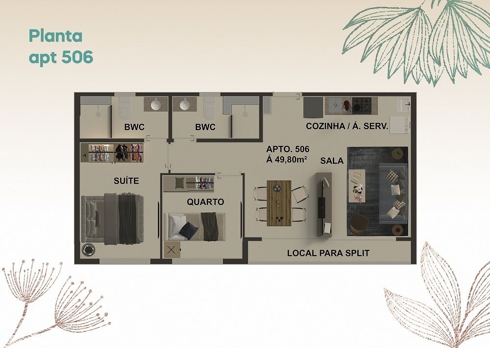 Imagem Apartamento com 2 Quartos à Venda, 49 m²em Graças - Recife
