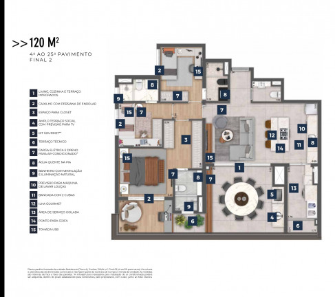 Imagem Apartamento com 3 Quartos à Venda, 120 m² em Santo Amaro - São Paulo