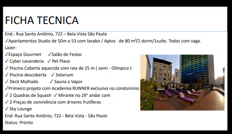 Apartamento com 1 Quarto à Venda,  em Bela Vista - São Paulo